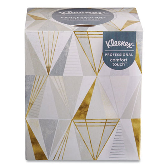 KLEENEX® BOUTIQUE WHITE FACIAL TISSUE - 2 PLY - POP-UP BOX - 95 SHEETS/BOX - 3 BOXES/PACK - 12 PACKS/CARTON