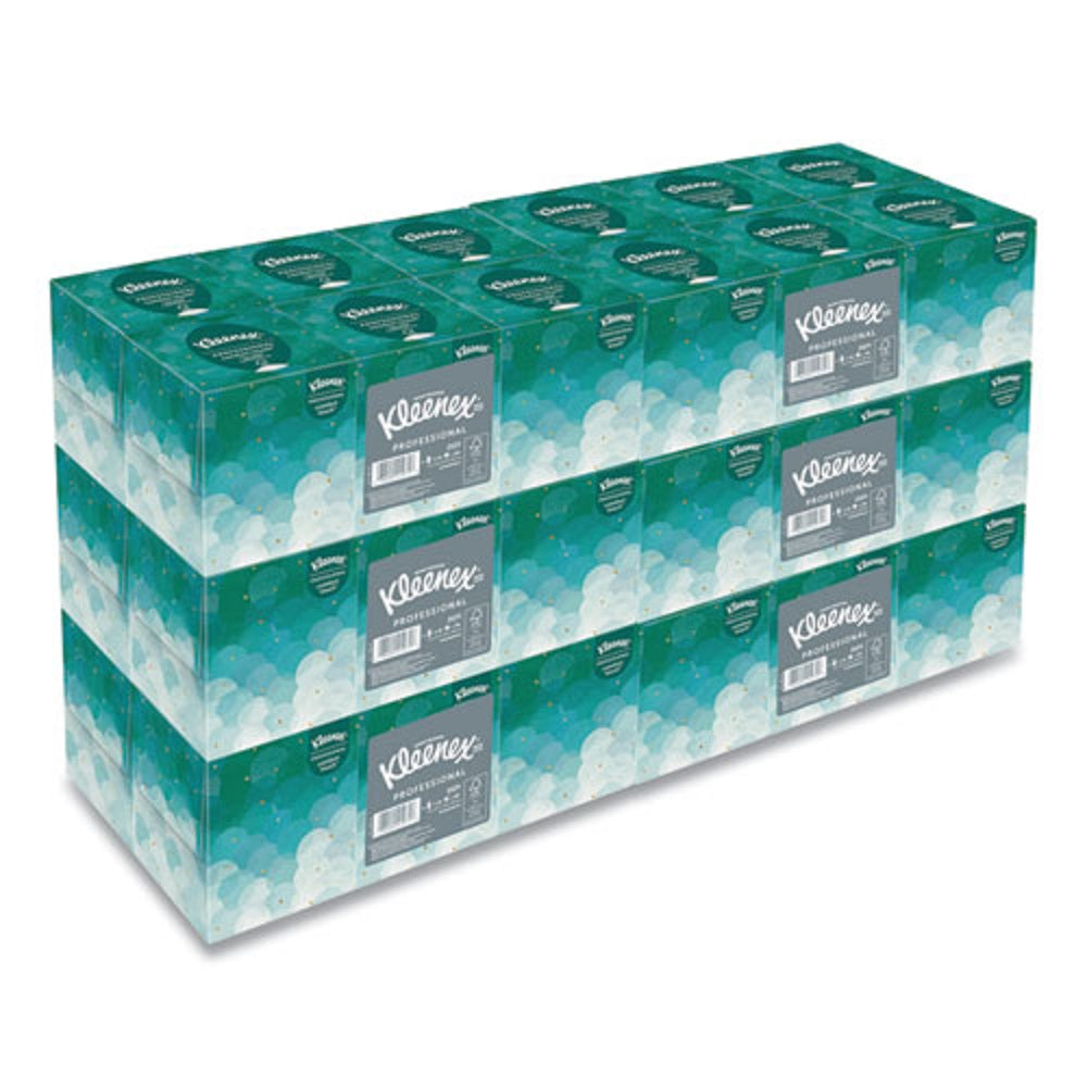 KLEENEX® BOUTIQUE WHITE FACIAL TISSUE FOR BUSINESS - 95 SHEETS/BOX - 36 BOXES/CARTON