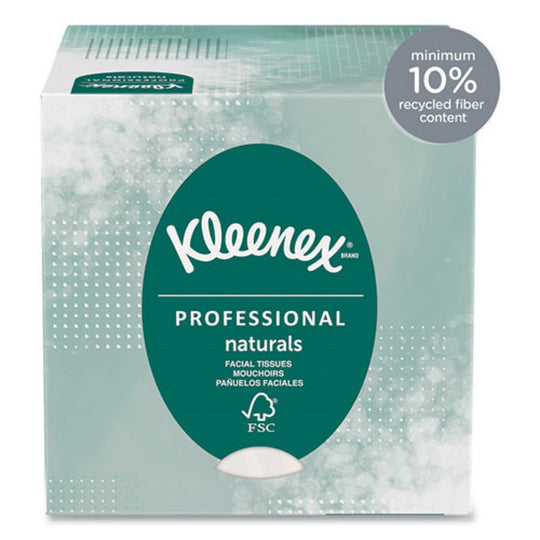 KLEENEX® NATURALS FACIAL TISSUE - 2 PLY - WHITE - 95 SHEETS/BOX