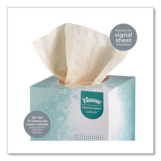 KLEENEX® NATURALS FACIAL TISSUE - 2 PLY - WHITE - 95 SHEETS/BOX