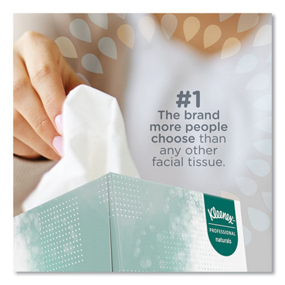 KLEENEX® NATURALS FACIAL TISSUE - 2 PLY - WHITE - 95 SHEETS/BOX