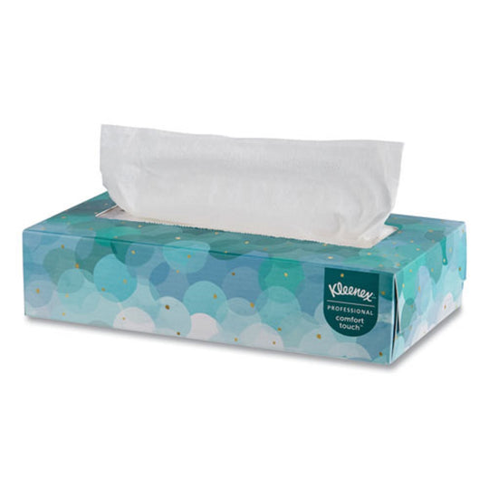 KLEENEX® WHITE FACIAL TISSUE FOR BUSINESS - WHITE - 100 SHEETS/BOX