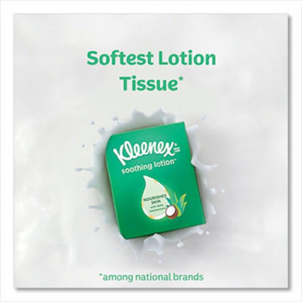 KLEENEX® LOTION FACIAL TISSUE - WHITE - 65 SHEETS/BOX - 27 BOXES/CARTON