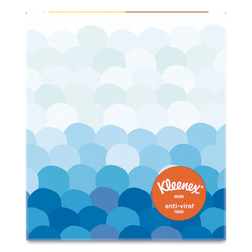 KLEENEX® ANTI-VIRAL FACIAL TISSUE - 3-PLY - WHITE - 60 SHEETS/BOX