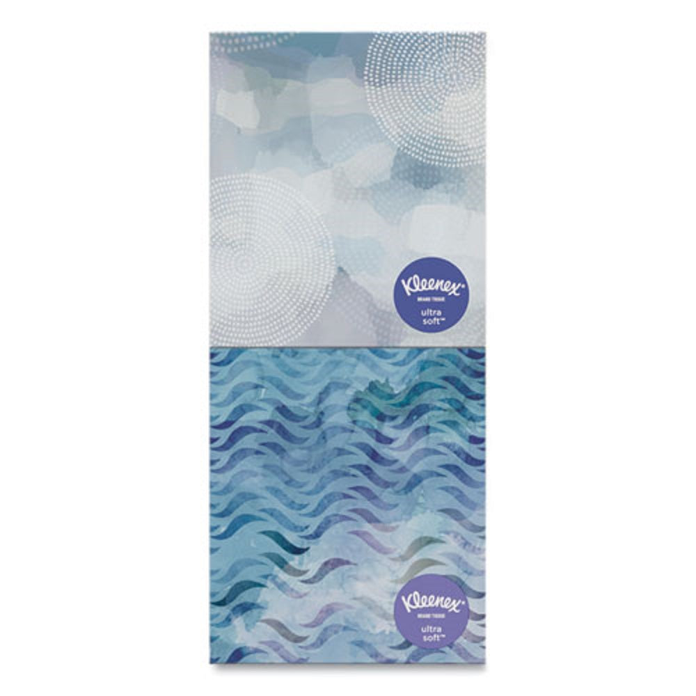 KLEENEX® ULTRA SOFT FACIAL TISSUE - 3 PLY- WHITE - 65 SHEETS/BOX - 4 BOXES/PACK - 12 PACKS/CARTON