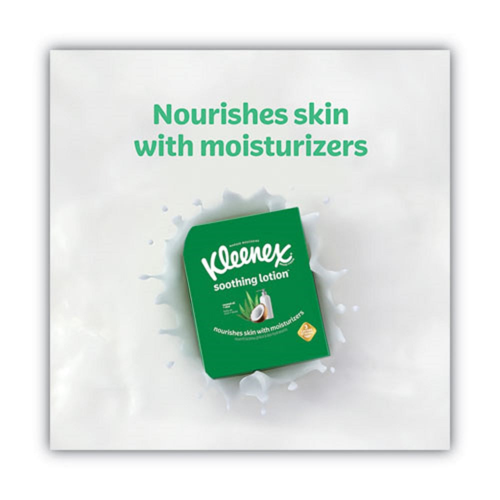 KLEENEX® LOTION FACIAL TISSUE - 2 PLY - WHITE - 65 SHEETS/BOX - 4 BOXES/PACK - 8 PACKS/CARTON