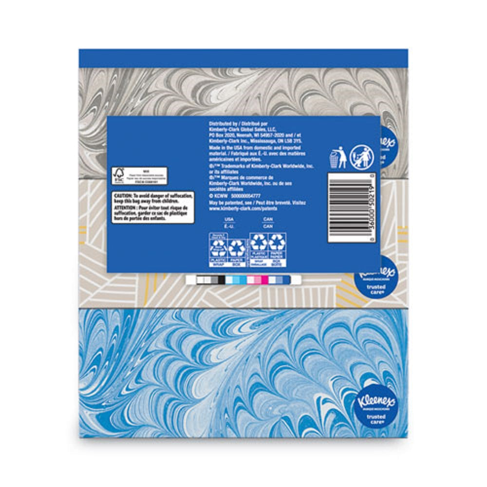 KLEENEX® TRUSTED CARE FACIAL TISSUE - 2 PLY - WHITE - 144 SHEETS/BOX - 3 BOXES/PACK - 12 PACKS/CARTON