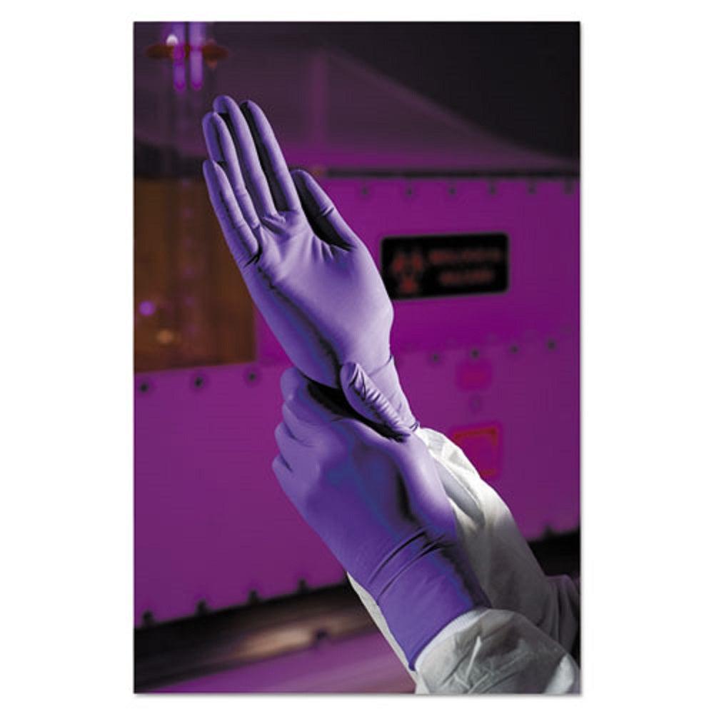 PURPLE NITRILE EXAM GLOVES - 242 mm LENGTH - X-SMALL - 6 mL- PURPLE - 100/BOX