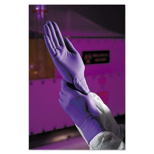 PURPLE NITRILE EXAM GLOVES - 242 mm LENGTH - X-SMALL - 6 mL- PURPLE - 100/BOX