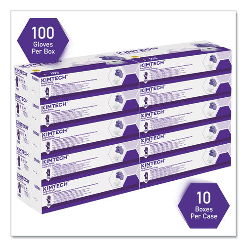 PURPLE NITRILE EXAM GLOVES - 242 mm LENGTH - SMALL - 6 mil - PURPLE - 1000/BOX