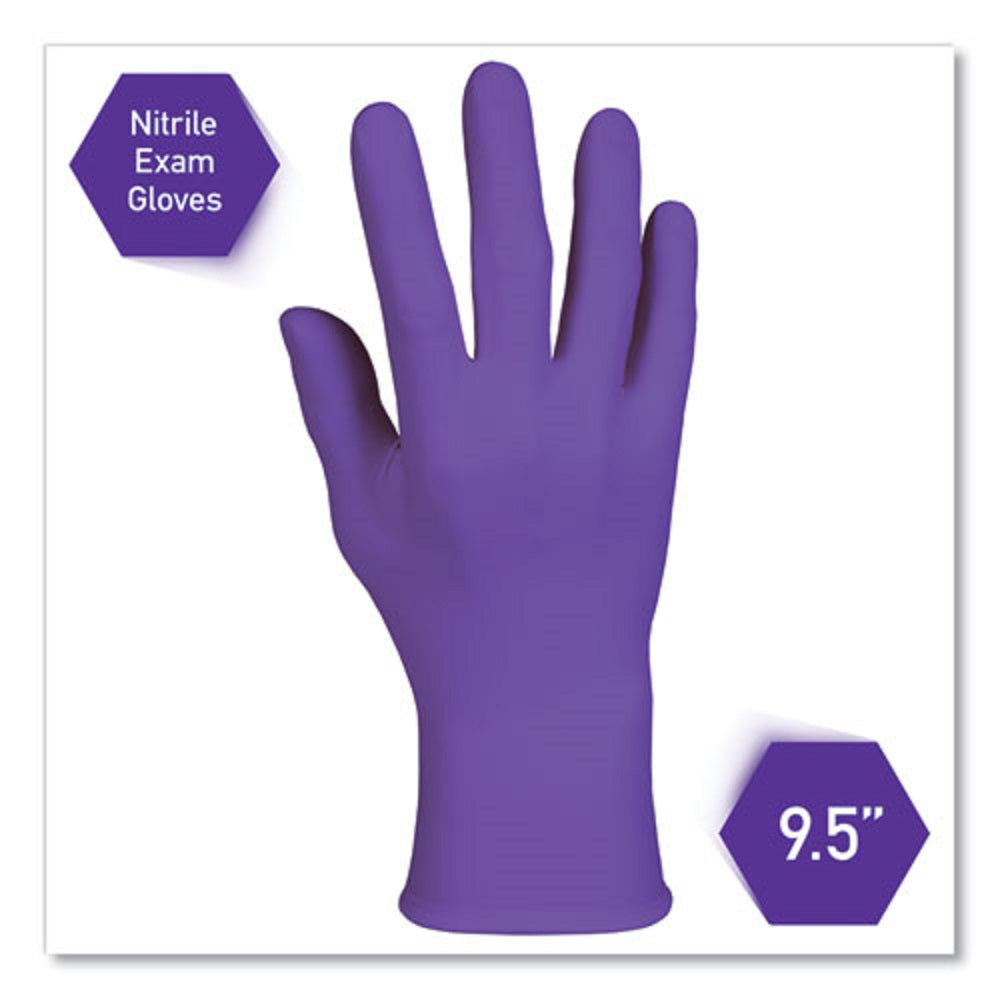 PURPLE NITRILE EXAM GLOVES - 242 mm LENGTH - LARGE - PURPLE - 1000/CARTON