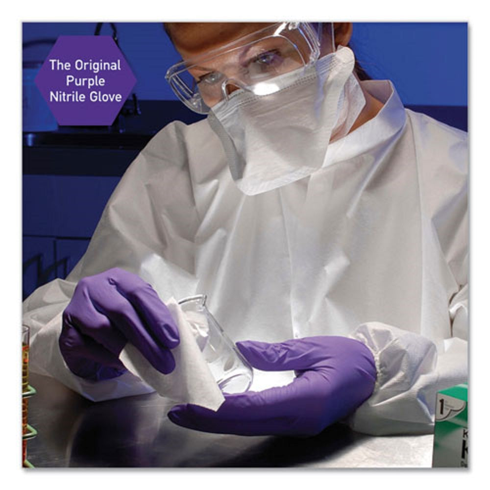 PURPLE NITRILE EXAM GLOVES - 242 mm LENGTH - LARGE - PURPLE - 1000/CARTON