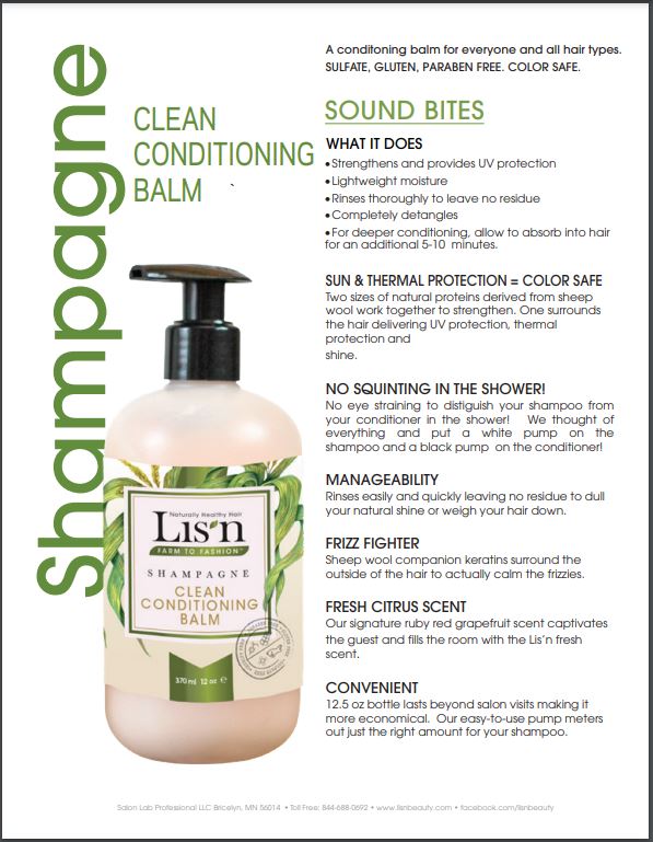 SHAMPAGNE CLEAN CONDITIONING BALM