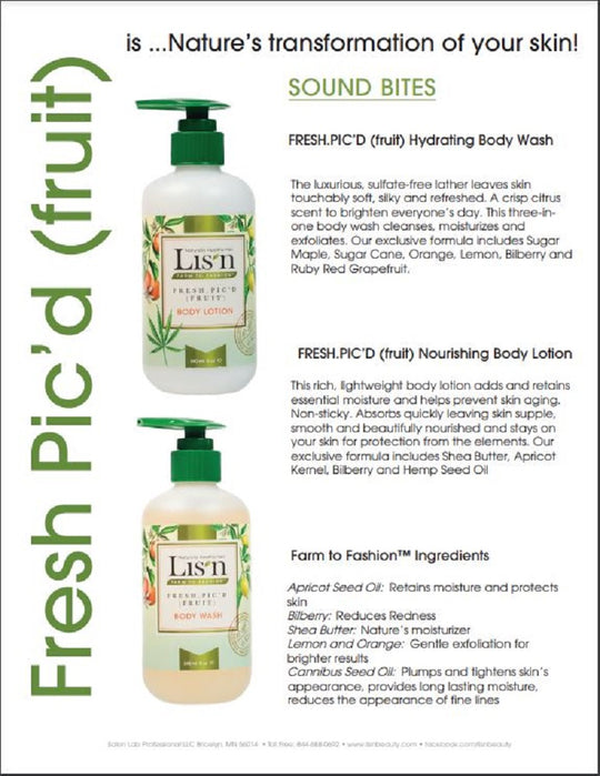 FRESH.PIC’D (FRUIT) BODY LOTION