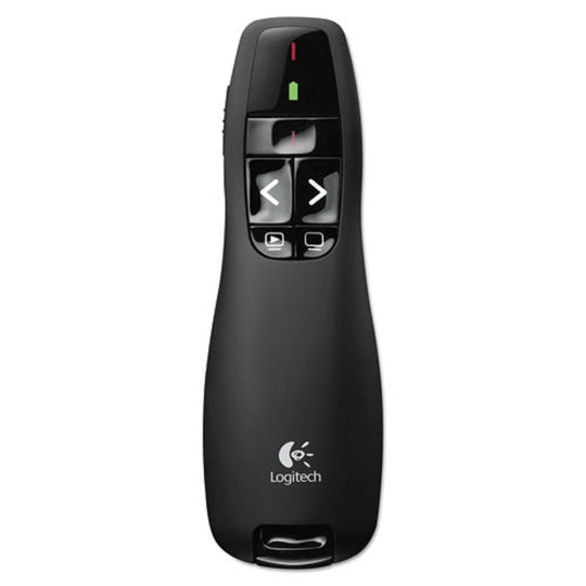 LOGITECH R400 WIRELESS PRESENTATION REMOTE W/LASER POINTER - MATTE BLACK