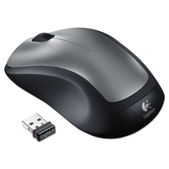 LOGITECH M310 WIRELESS MOUSE - 2.4 GHz FREQUENCY - 30 FT WIRELESS RANGE - LEFT/RIGHT HAND USE - SILVER/BLACK