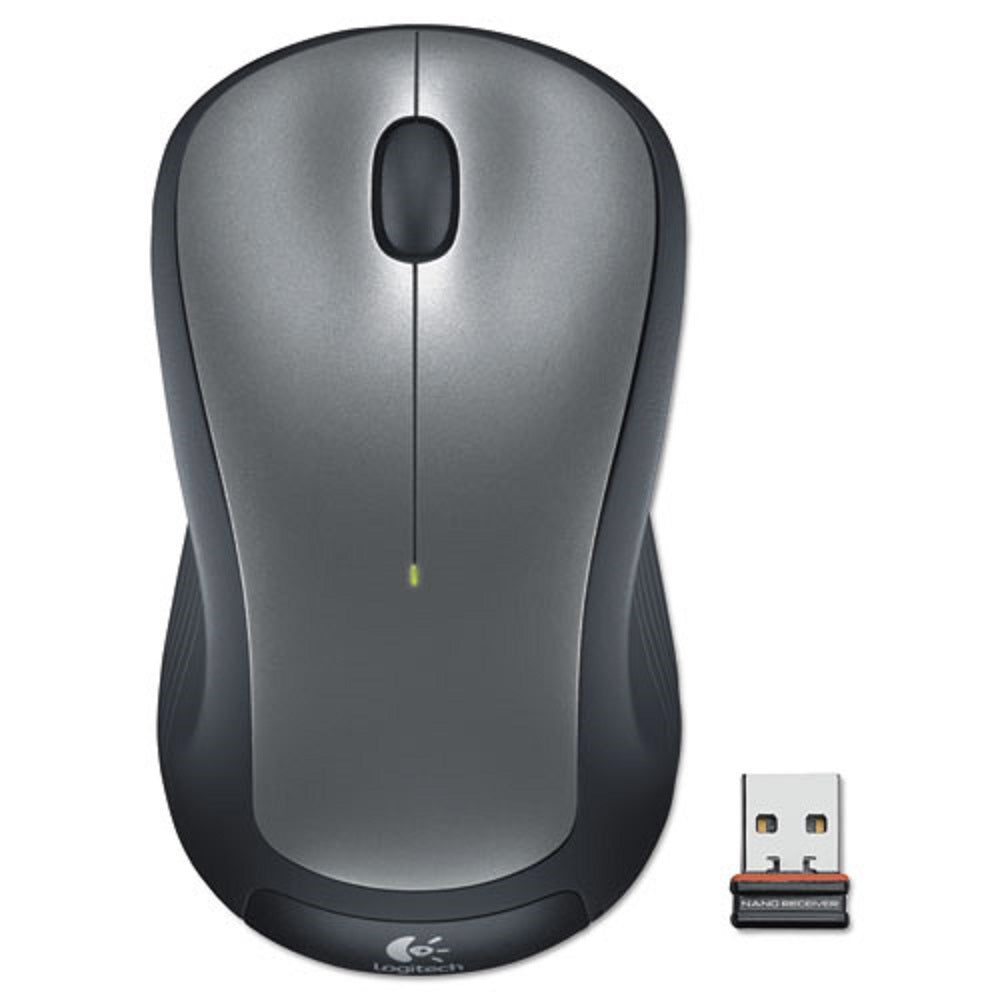 LOGITECH M310 WIRELESS MOUSE - 2.4 GHz FREQUENCY - 30 FT WIRELESS RANGE - LEFT/RIGHT HAND USE - SILVER/BLACK