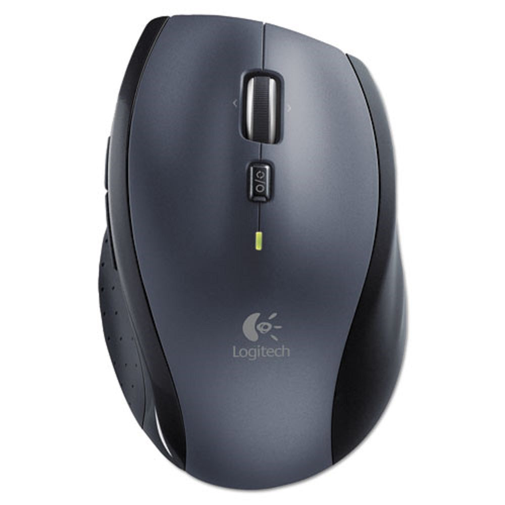 LOGITECH M705 MARATHON WIRELESS LASER MOUSE - 2.4 GHz FREQUENCY/30 FT. WIRELESS RANGE - RIGHT HAND USE - BLACK