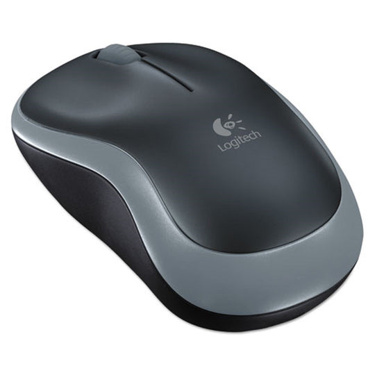 LOGITECH M185 WIRELESS MOUSE - 2.4 GHz FREQUENCY/30 FT WIRELESS RANGE - LEFT/RIGHT HAND USE - BLACK