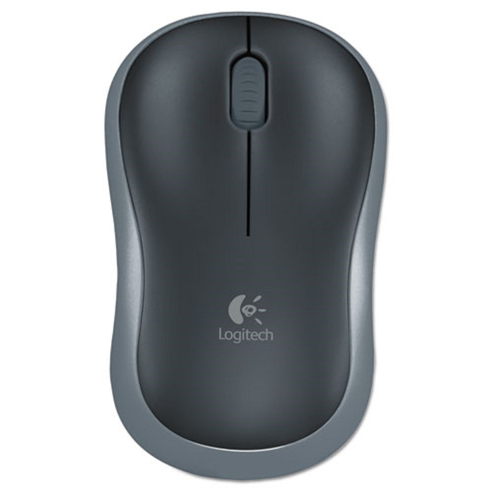 LOGITECH M185 WIRELESS MOUSE - 2.4 GHz FREQUENCY/30 FT WIRELESS RANGE - LEFT/RIGHT HAND USE - BLACK