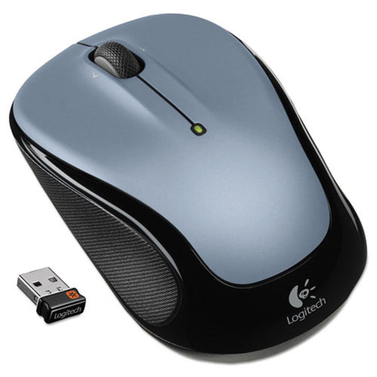 LOGITECH M325 WIRELESS MOUSE - 2.4 GHz FREQUENCY/30 FT WIRELESS RANGE - LEFT/RIGHT HAND USE - SILVER