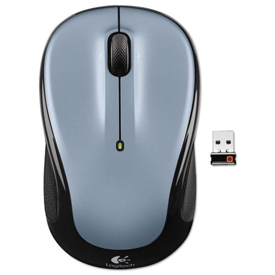 LOGITECH M325 WIRELESS MOUSE - 2.4 GHz FREQUENCY/30 FT WIRELESS RANGE - LEFT/RIGHT HAND USE - SILVER