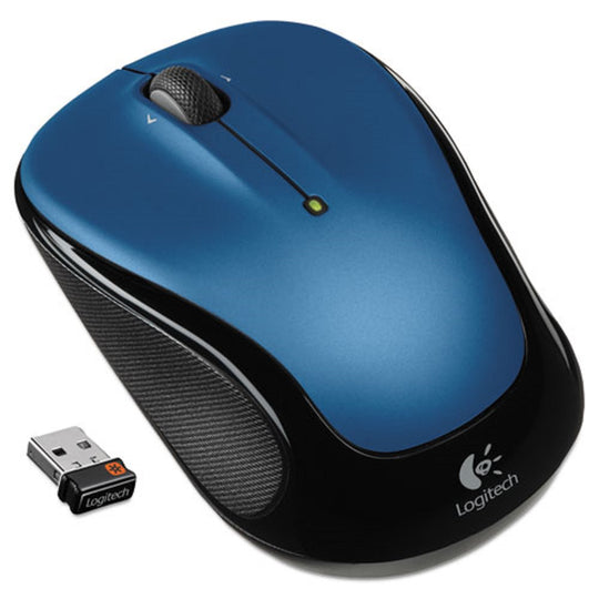 LOGITECH M325 WIRELESS RANGE - 2.4 GHz FREQUENCY/30 FT WIRELESS RANGE - LEFT/RIGHT HAND USE  - BLUE