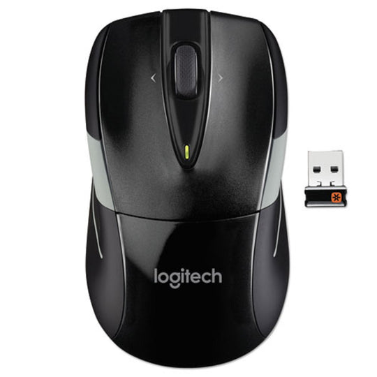 LOGITECH M525 WIRELESS MOUSE - 2.4 GHz FREQUENCY/33 FT WIRELESS RANGE - LEFT/RIGHT HAND USE - BLACK