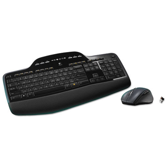 LOGITECH MK710 WIRELESS KEYBOARD + MOUSE COMBO - 2.4 GHz - FREQUENCY/30 FT. WIRELESS RANGE - BLACK