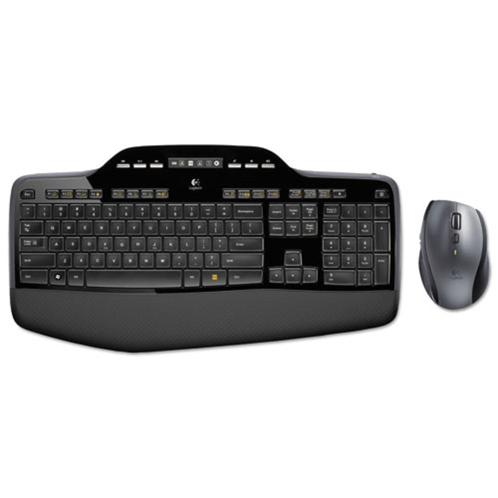 LOGITECH MK710 WIRELESS KEYBOARD + MOUSE COMBO - 2.4 GHz - FREQUENCY/30 FT. WIRELESS RANGE - BLACK