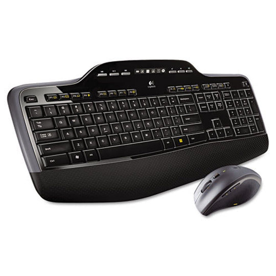 LOGITECH MK710 WIRELESS KEYBOARD + MOUSE COMBO - 2.4 GHz - FREQUENCY/30 FT. WIRELESS RANGE - BLACK