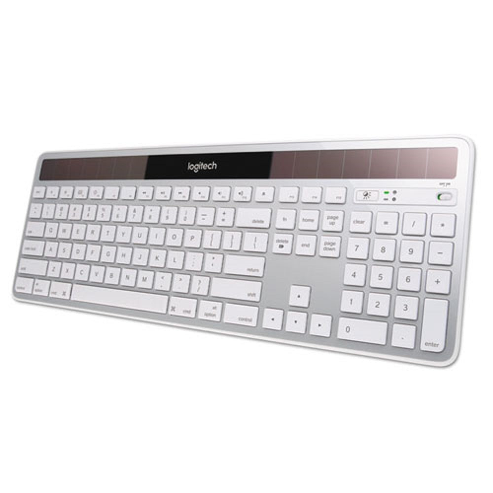 LOGITECH WIRELESS SOLAR KEYBOARD FOR MAC - FULL SIZE - SILVER