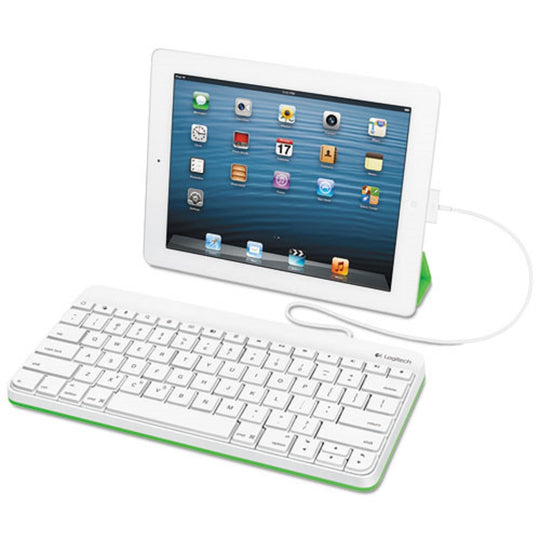 LOGITECH WIRED KEYBOARD FOR iPAD - APPLE LIGHTING - WHITE