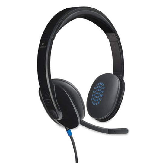 LOGITECH H540 CORDED HEADSET - USB - BLACK