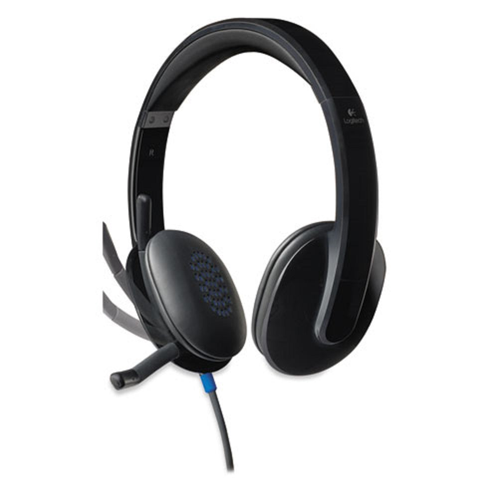 LOGITECH H540 CORDED HEADSET - USB - BLACK