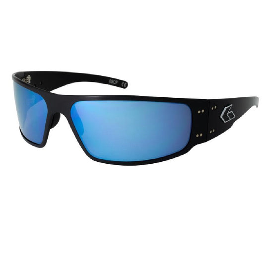 GATORZ MAGNUM POLARIZED - BLACK / SMOKED BLUE MIRROR POLARIZED