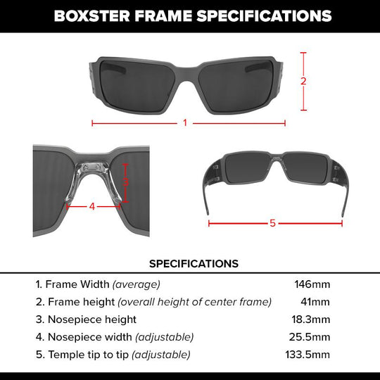 GATORZ BOXSTER POLARIZED - GUN METAL / SMOKED POLARIZED LENS