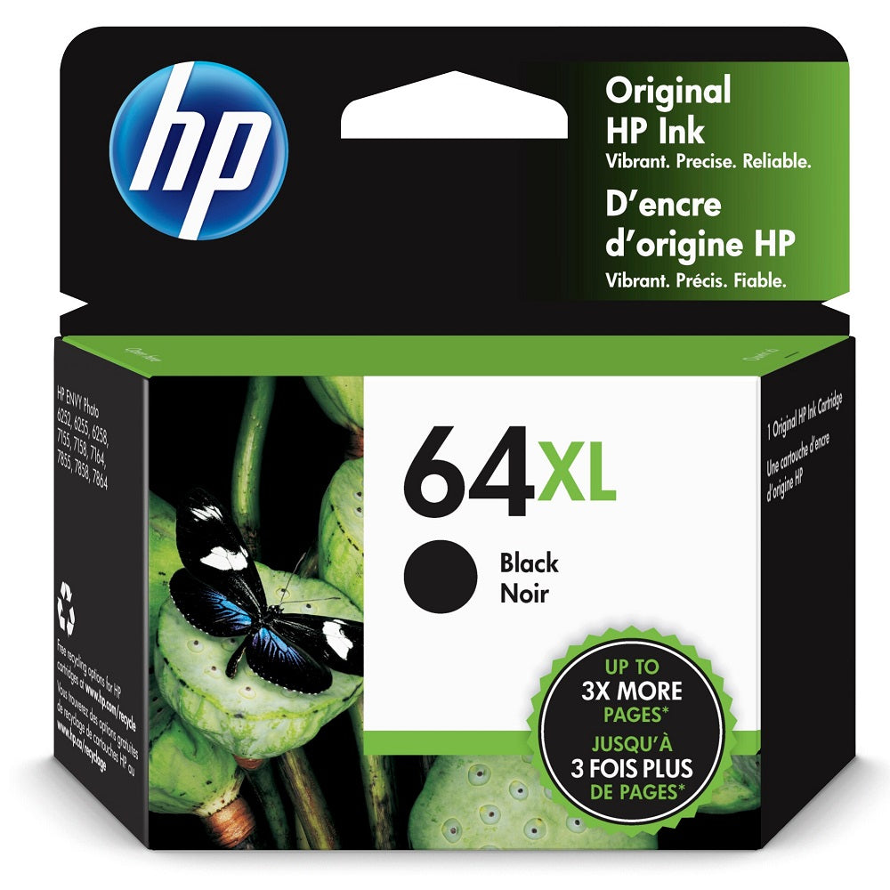 HP 64XL ORIGINAL HIGH YIELD BLACK INK CARTRIDGE