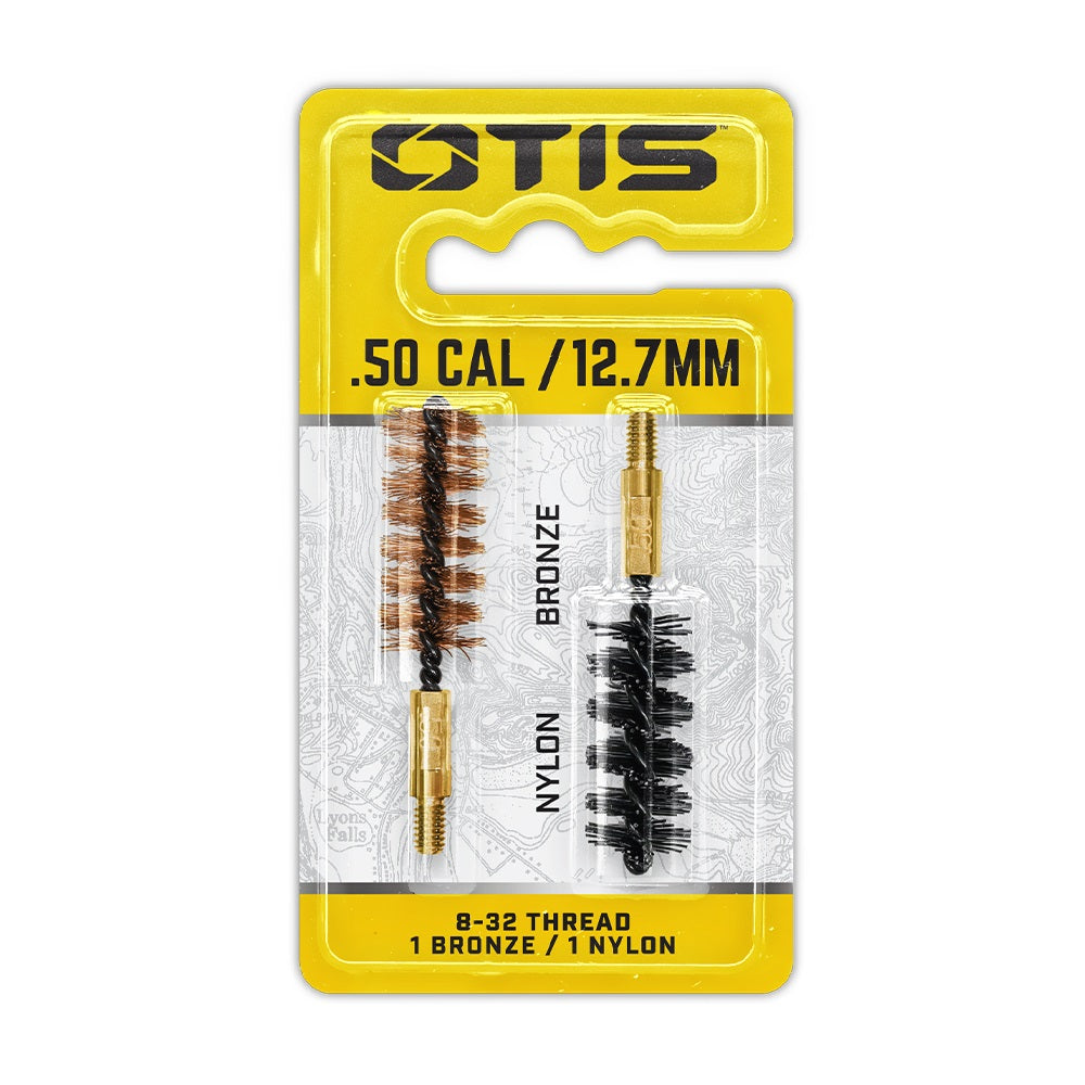 OTIS TECHNOLOGY .50 CAL BORE BRUSH 2 PACK (1 NYLON/1 BRONZE)