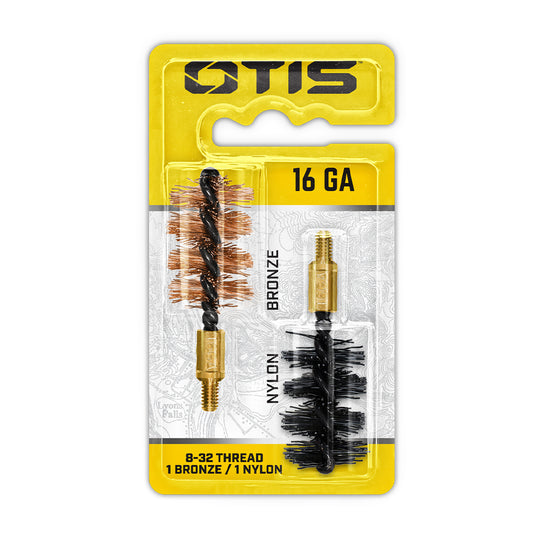 OTIS TECHNOLOGY 16 GA BORE BRUSH 2 PACK (1 NYLON/1 BRONZE)