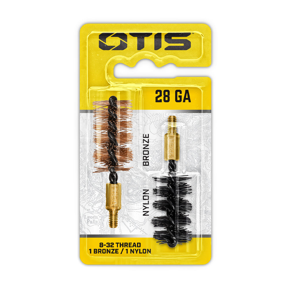 OTIS TECHNOLOGY 28 GA BORE BRUSH 2 PACK (1 NYLON/1 BRONZE)