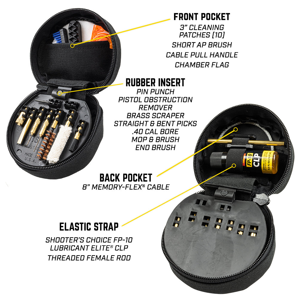 OTIS TECHNOLOGY .40 CAL PISTOL CLEANING KIT