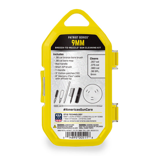 OTIS TECHNOLOGY .38 CAL/9MM PATRIOT SERIES PISTOL CLEANING KIT