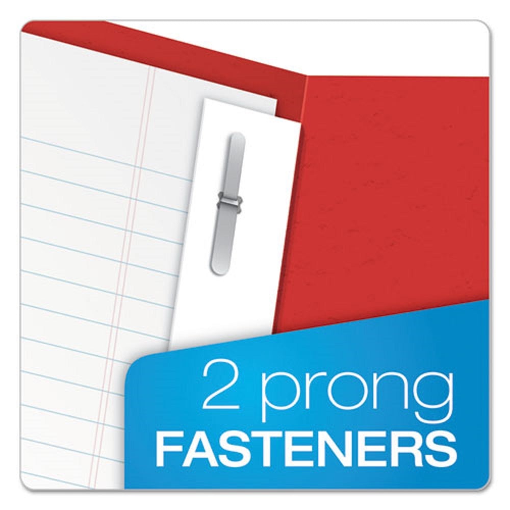 TWIN POCKET LETTER SIZE, RED COLOR FOLDERS - 135 SHEET CAP, ASSORTED - 25/BOX