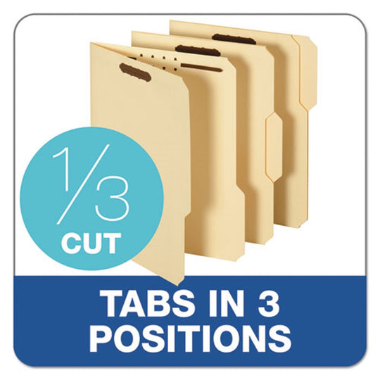 TOP TAB FASTENER FOLDER, LETTER SIZE - MANILA