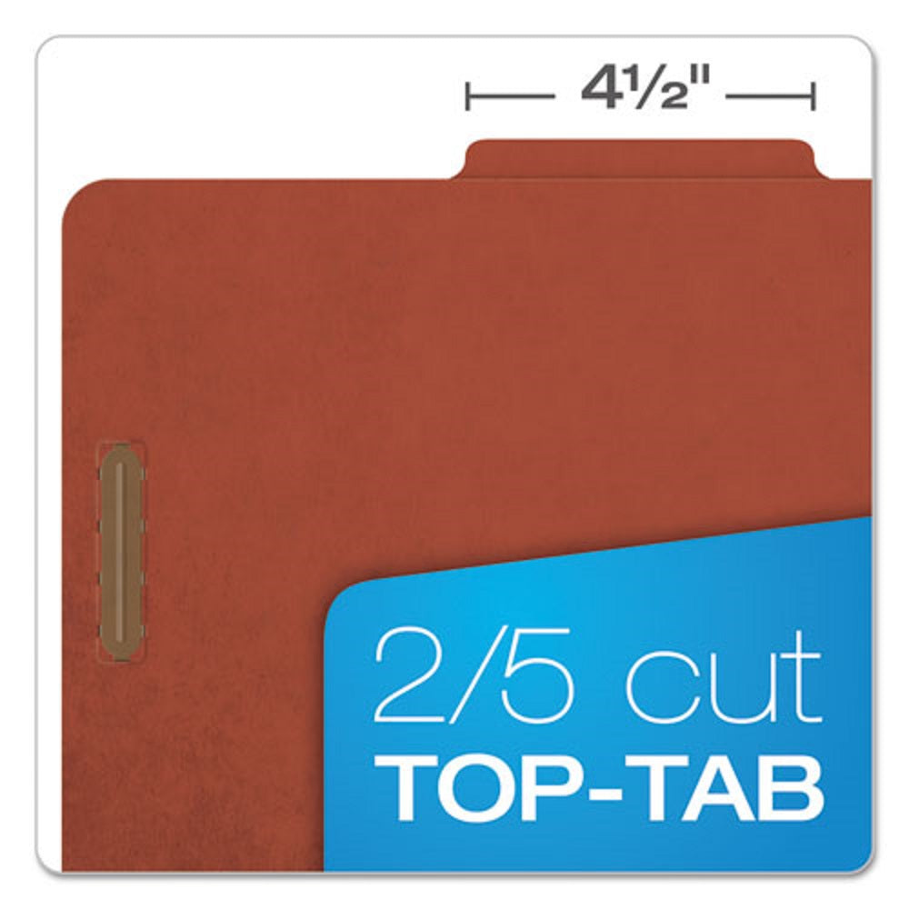 CLASSIFICATION FOLDERS, LEGAL SIZE - RED