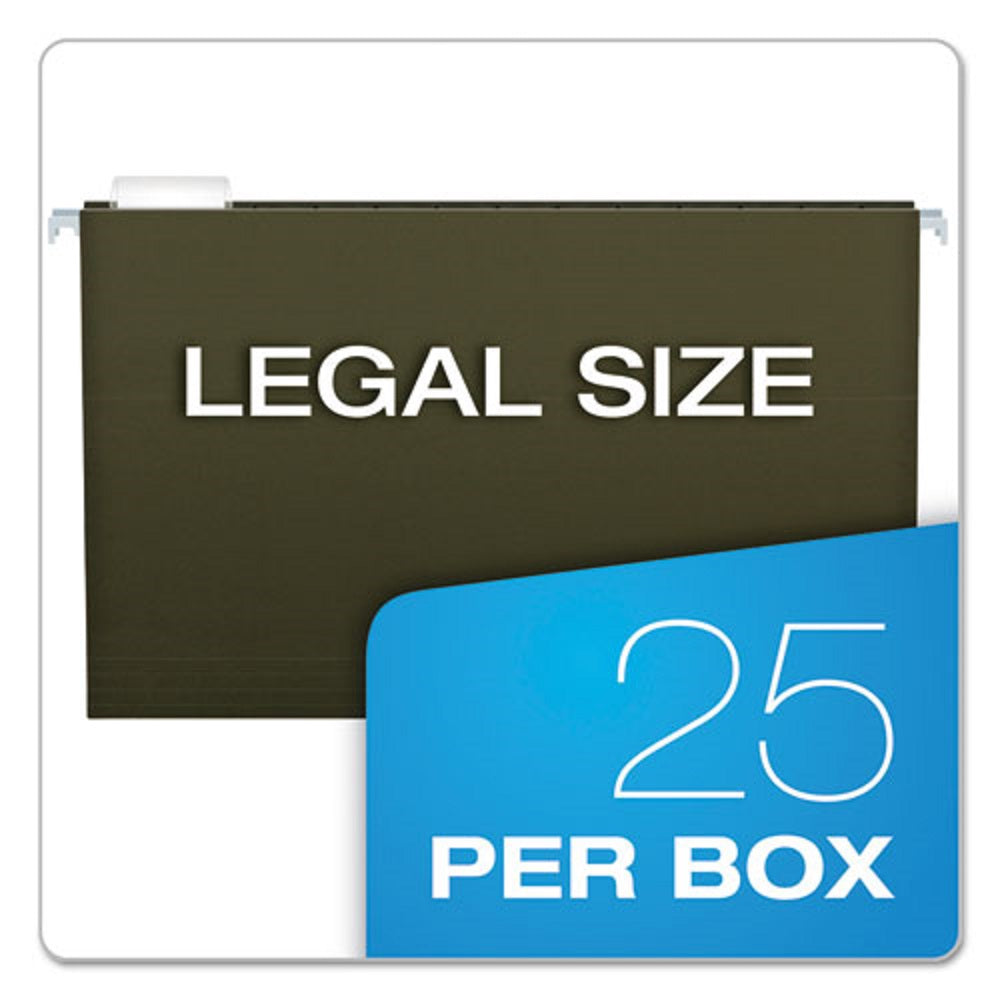 EXTRA CAPACITY REINFORCED HANGING FILE FOLDERS W/BOX BOTTOM, LEGAL SIZE