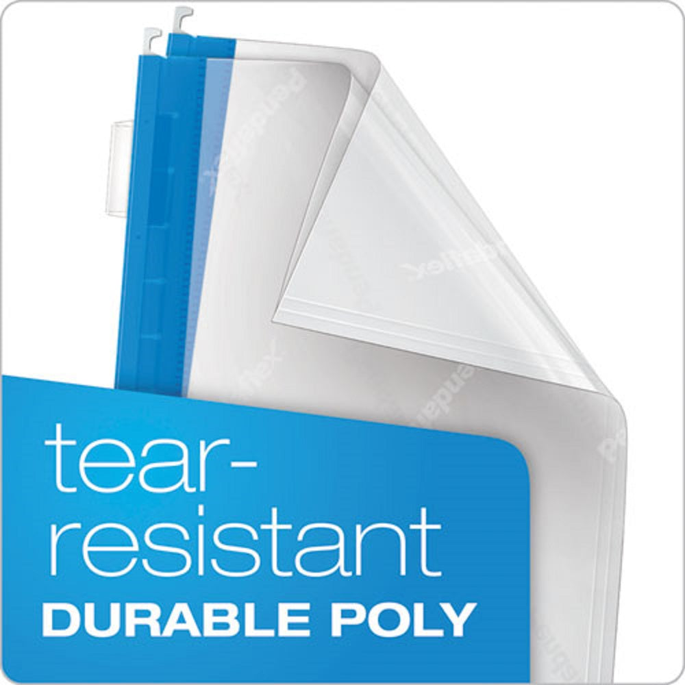 POLY HANGING FOLDERS, 1/5 CUT TABS, LETTER SIZE, ASSORTED COLORS