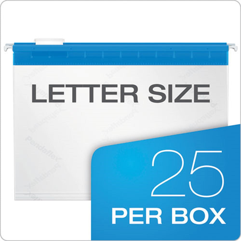 POLY HANGING FOLDERS, 1/5 CUT TABS, LETTER SIZE, ASSORTED COLORS