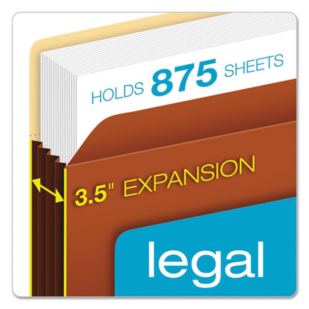 FILE POCKET W/TYVEK, LEGAL SIZE - REDROPE